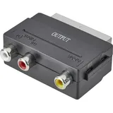 SpeaKa Professional SP-7870668 SCART / Cinch Adapter [1x SCART-Stecker - 3x Cinch-Buchse] Schwarz