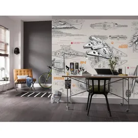 KOMAR Fototapete Star Wars Blueprints 368 cm x 254 cm