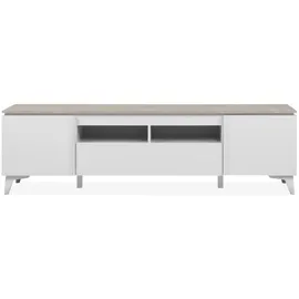 CaliCosy STOCKHOLM Lowboard  cm Braun Holzwerkstoff