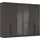 Rauch Drehtürenschrank SKAT SHINE 301 x 223 x 63 cm Grau