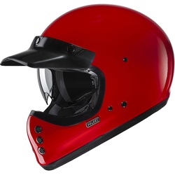 HJC V60 Solid Deep Helm, rood, L