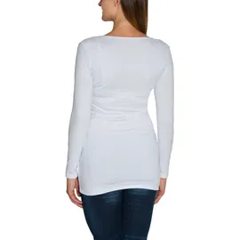 Alkato Langarmshirt Weiß L