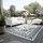 ELLE DECORATION "Dynamic, Wendeteppich", grün, B:80cm H:5mm L:150cm, Polypropylen, Teppiche, Teppich, Flachgewebe, In-& Outdoor, Modern, wendbar, Balkon, Wohnzimmer, Außen