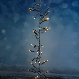 MARELIDA LED Solar Büschellichterkette - Cluster - 768 bernstein LED - 7m - 8 Modi - per ...