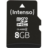 Intenso microSDHC 8 GB Class 4 + SD-Adapter