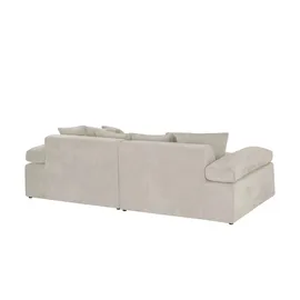 Smart Big Sofa im modernem Cord Lianea ¦ beige ¦ Maße (cm): B: 260 H: 86 T: 133.0