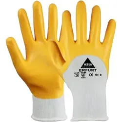 Hase ERFURT, Nitril-Arbeitshandschuh aus Polyester/Nitril, Größe 6