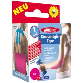 Wundmed Kinesiologie Tape 5 cmx5 m pink