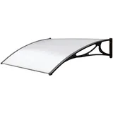 linea garden friend Vordach ABS 100 x 80 cm schwarz