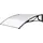 linea garden friend Vordach ABS 100 x 80 cm schwarz