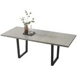 Jiexi Esstisch (Einzel) ausziehbar/nicht ausziehbar Rechteckig für Esszimmer grau