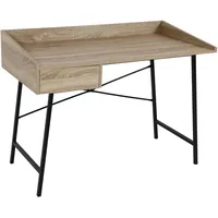 Mendler Konsolentisch HWC-J97, Schminktisch Ablagentisch, Schublade 3D-Struktur 98x114x60cm MVG-zertifiziert