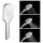 Marwell - Silver Quattro Handbrause - 3 Strahlarten Per Klick Wechselbar - Antikalknoppen - Selbstreinigungsfunktion