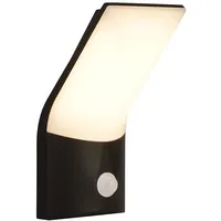 Searchlight Wandleuchte Außenlampe Terrassenleuchte LED Bewegungsmelder schwarz opal Alu
