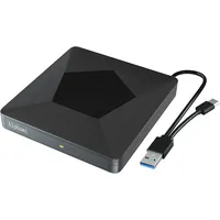 Alphami Blu Ray Externes 3D-Laufwerk, USB 3.0 & Typ C optischer Blu Ray tragbarer Brenner für Windows XP/7/8/10, MacOS, Linux für MacBook, Laptop, Desktop