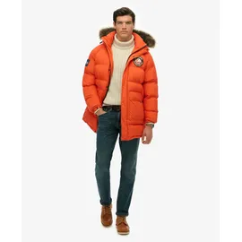 Superdry Everest Longline Baffled Parka orange 2XL