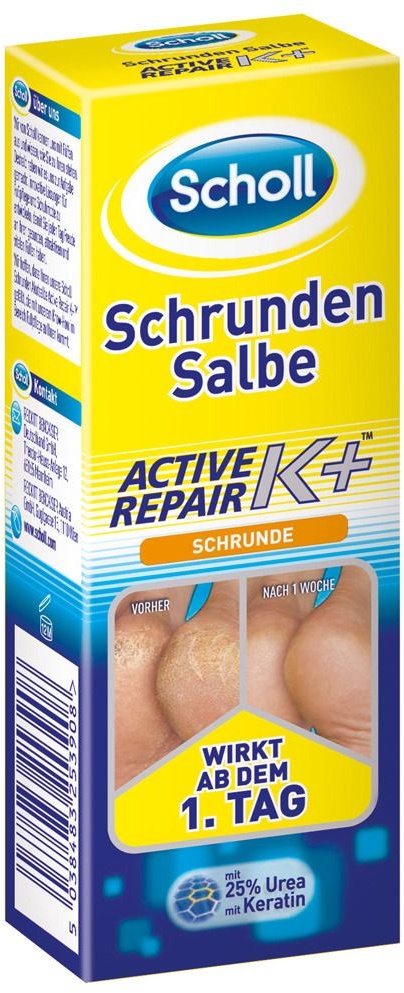 Scholl Schrunden Salbe Active Repair K+ 60 ml Unisex 60 ml Salbe