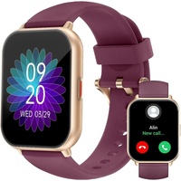 JUNG RUIMEN Smartwatch Damen & Herren Fitnessuhr, mit Bluetooth Smartwatch (4,69 cm/1,85 Zoll) mit Telefon Funktion, 100+ Trainingsmodi)