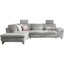 die planbar Eckcouch Polyester 3-Sitzer Grau