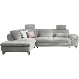 die planbar Eckcouch Polyester 3-Sitzer Grau