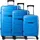 polestream Strz Koffer-Set 3-tlg. blau