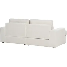 Beliani Sofa 3-Sitzer Alla Stoff Hellbeige
