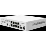 MicroTik CSS610-8G-2S+IN (10 Ports), Netzwerk Switch Weiss