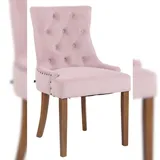 CLP Esszimmerstuhl Aberdeen Samt pink