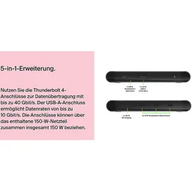 Belkin Connect Thunderbolt 4 Docking Station, Silber