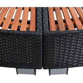 Estexo Poolumrandung schwarz 200 cm