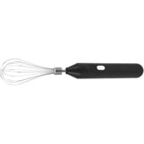 Elektrischer Schneebesen, Kabelloser Handmixer 3 Geschwindigkeiten Zum Backen zu Hause (Schwarz)