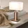 just light. LED-Tischleuchte, Holzdekor, CCT Farbmanagement, dimmbar, Wippschalter