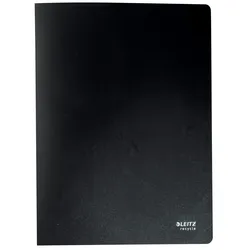LEITZ Sichtbuch Recycle, A4, schwarz, 40 dokumentenechte Hüllen, oben offen