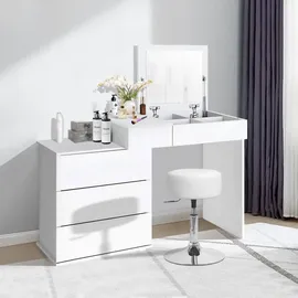 ML-Design Sitzhocker Kunstleder 39 x 65 x 39 cm Weiß