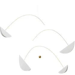 Flensted Mobiles - Life & Thread Mobile, weiß / gold