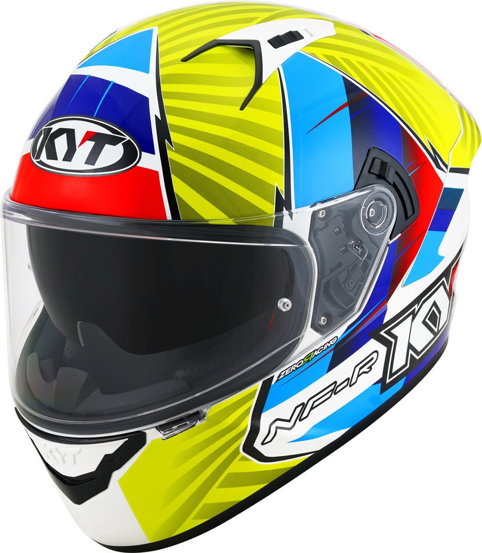 KYT NF-R Xavi Fores 2021 Replica Helm, blau-gelb, Größe XS