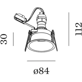 Wever & Ducré Deeper 1.0 PAR16, Einbaustrahler Bronze