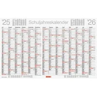 Baier & Schneider BRUNNEN Schuljahreskalender abwischbar (2025/2026), 1 Seite
