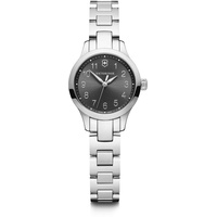 Victorinox Damen-Uhr Alliance XS, Damen-Armbanduhr, analog, Quarz, Wasserdicht bis 100 m, Gehäuse-Ø 28 mm, Armband 12 mm, 67 g, Schwarz/Silber