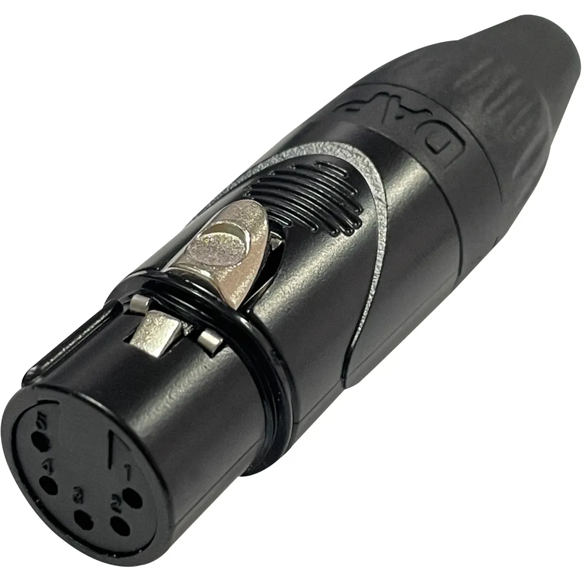 DAP XLR 5P X-type - female Schwarze Endkappe - vernickeltes Gehäuse