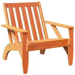 vidaXL Adirondack-Gartenstuhl Wachsbraun 75x77x77 cm Massivholz Kiefer, Gartenstuhl, Stuhl, Relaxsessel, Relaxstuhl, Gartensessel, Terrassenstuhl