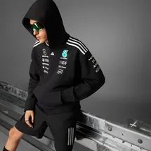adidas Herren Kapuzensweat Mercedes - AMG Petronas, BLACK/WHITE, L