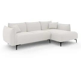 LeGer Home by Lena Gercke Ecksofa "Adelita mit Ottomane links oder rechts bestellbar, B/H/T 270/97/168", beige (creme), B:269cm H:97cm T:168cm, 100% Polyester, LEGER HOME BY LENA GERCKE, Sofas, Ecksofa, L-Form mit Wellenunterfederung, enthält 2 Zierkissen