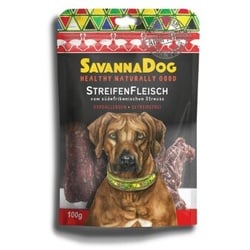 SavannaDog Streifenfleisch vom südafrikanischen Strauß 100g