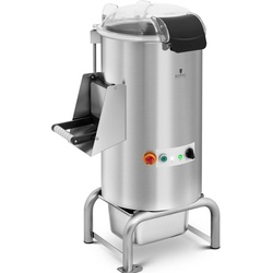 Royal Catering Kartoffelschälmaschine Kartoffelschäler elektrisch Gastro Schälmaschine 1.100 W, Küchenmaschine, Grau