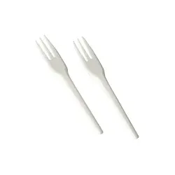 Papstar Pure Kuchen- und Snackgabeln, C-PLA 87501 , 1 Packung = 12 Stück