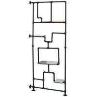 Mendler Raumteiler 203 x 80 x 20 cm Dunkelbraun