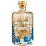 Clementine Gin Likör | Schneekugel-Effekt | mit Beleuchtung | echte Goldflocken | 700ml