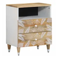 VidaXL Nachttisch 50x33x60 cm Massivholz Mango