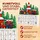 DEUBA Adventskalender zum Befüllen Winterlandschaft 24 Türchen